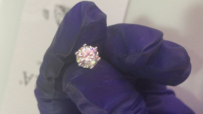 1 Carat Moissanite Stud Earring (One Single Earring)