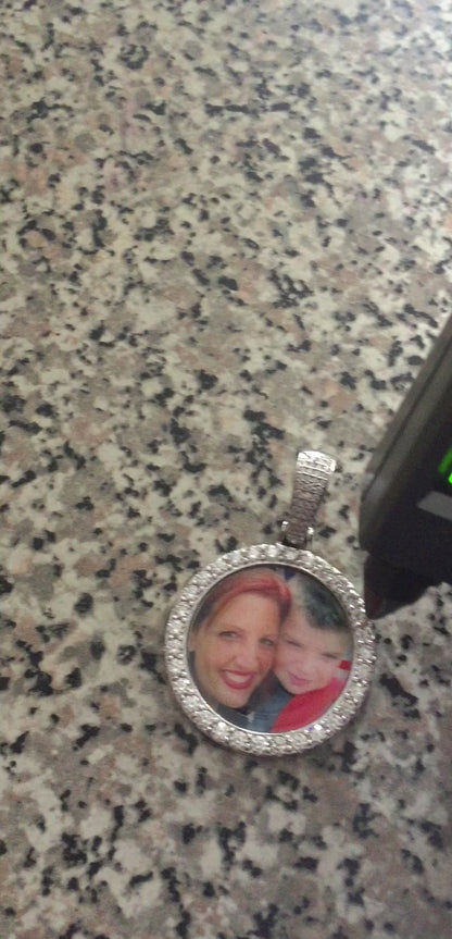 Moissanite Photo Pendant (Small)