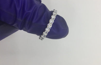 3mm Moissanite Eternity Ring