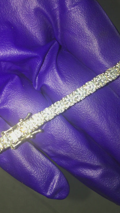 4mm Moissanite Tennis Bracelet