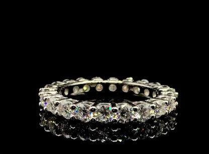 3mm Moissanite Eternity Ring