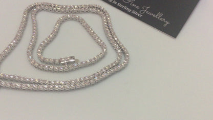 2mm Moissanite Tennis Chain