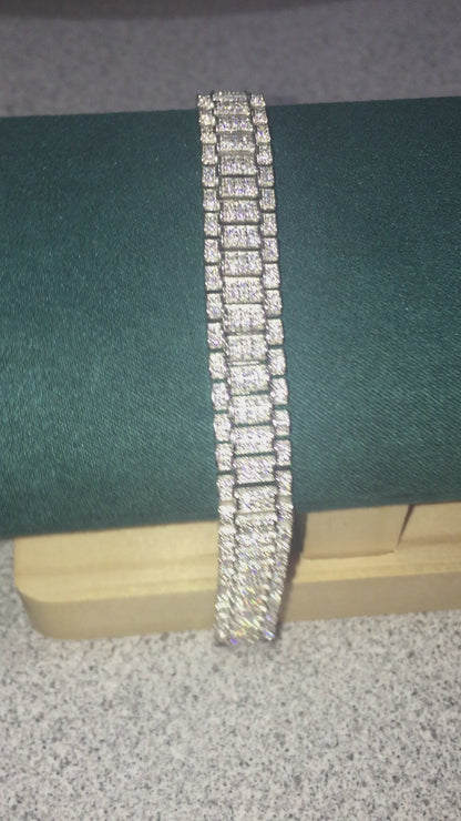 Presidential “Rolex-style” Moissanite Bracelet - 10mm