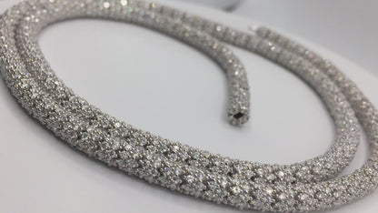 5mm Moissanite “Icy Scales” Chain