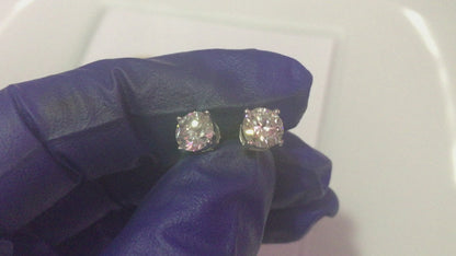 1 Ct. Moissanite Stud Earrings (Screw-back)