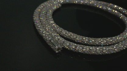 5mm Moissanite “Icy Scales” Chain