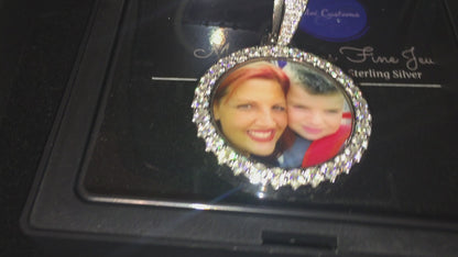 Moissanite Photo Pendant (Small)