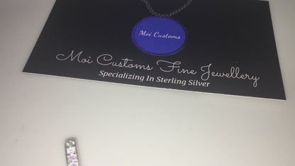 Moissanite Letter Pendant - Cursive
