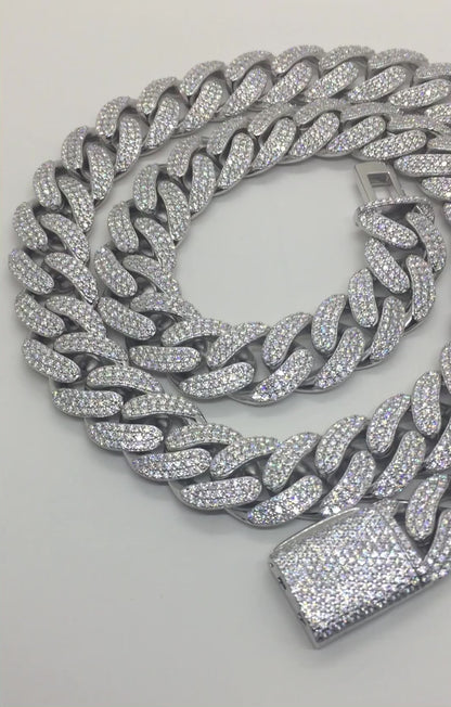 16mm Moissanite Miami Cuban Chain